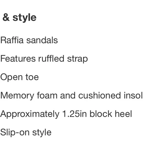 A New Day Lyta Sandals Black Raffia Sandal Slide Never Worn In Box Size 10 - Picture 5 of 11